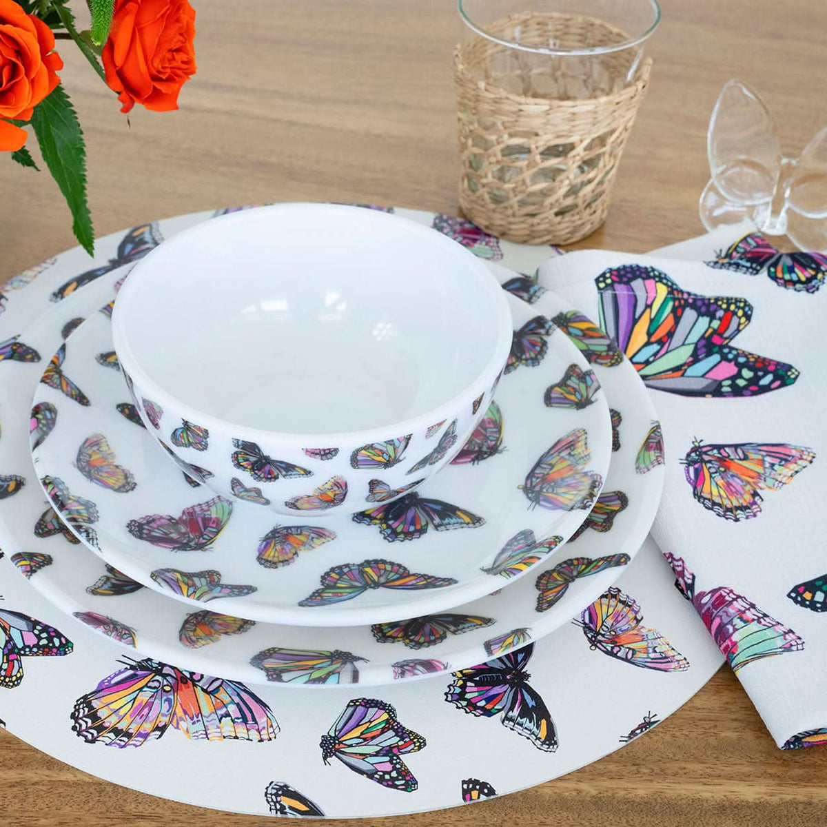 Butterflies Hostess Set - 20 Piece Setting