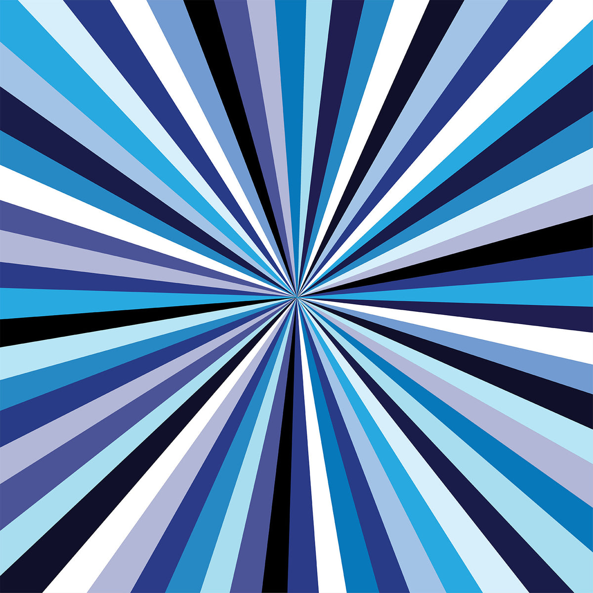 Blue Starburst Art Print