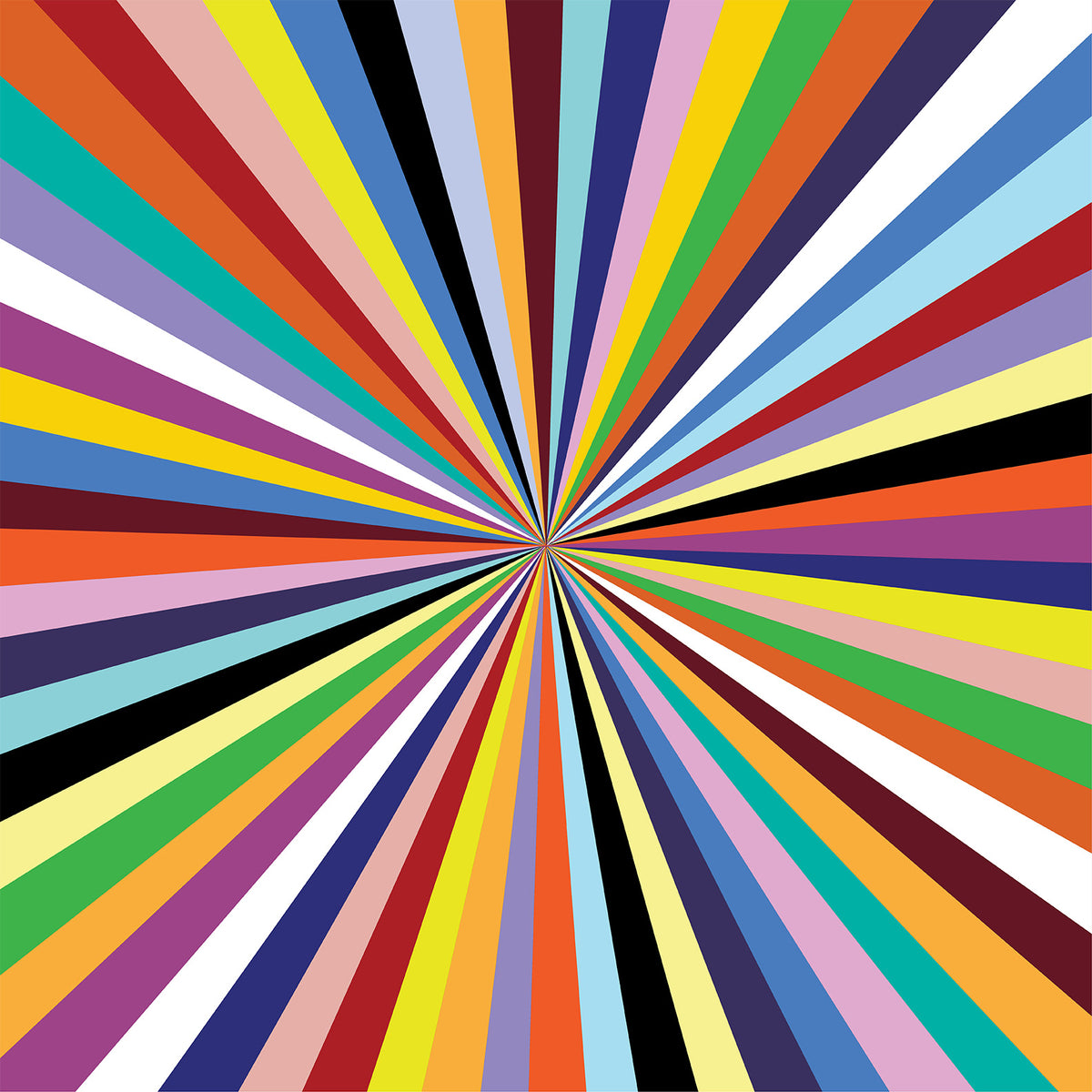 Multicolored Starburst Art Print