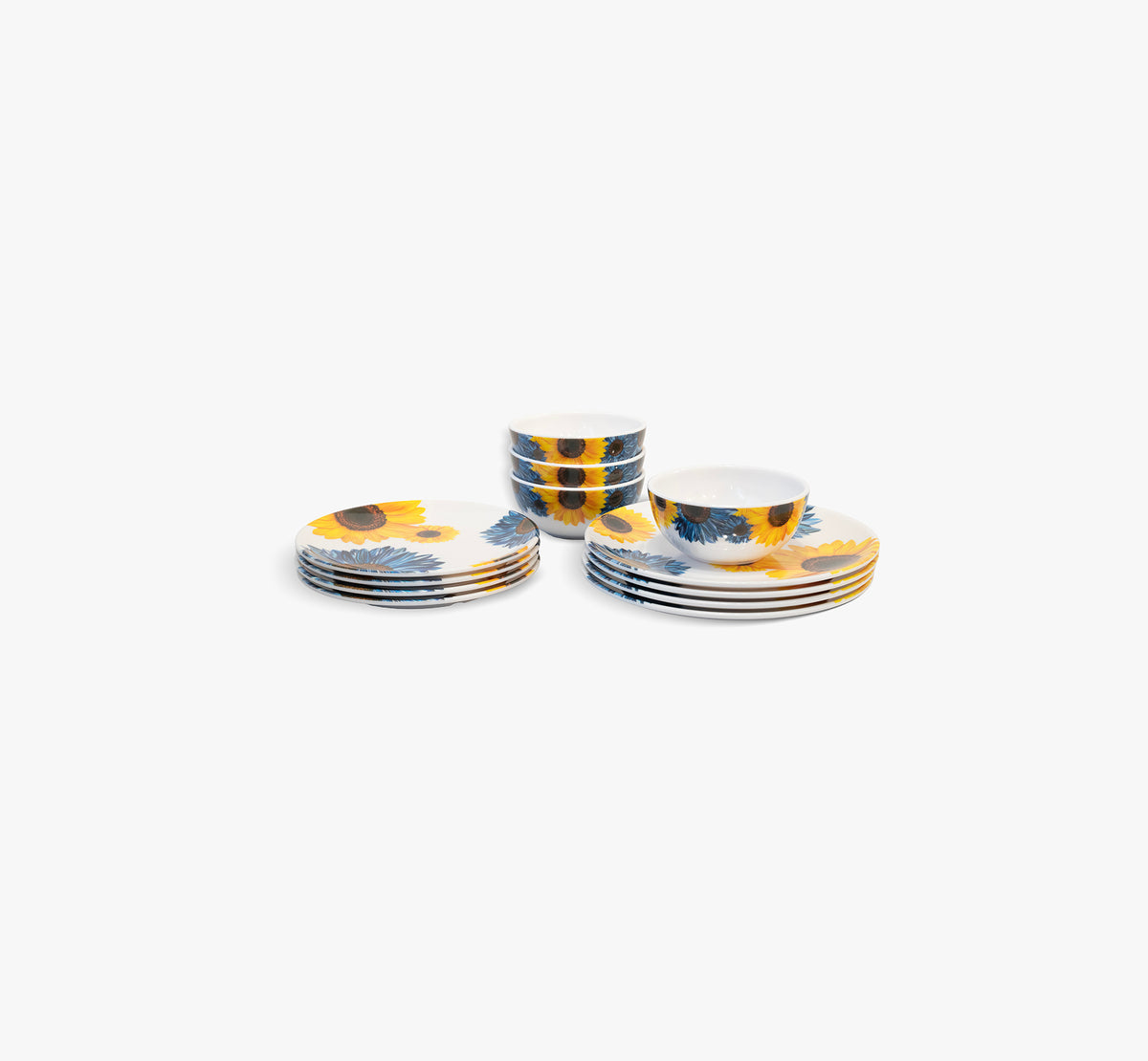 Blue Sunflower Starter Set - 12 Piece Setting