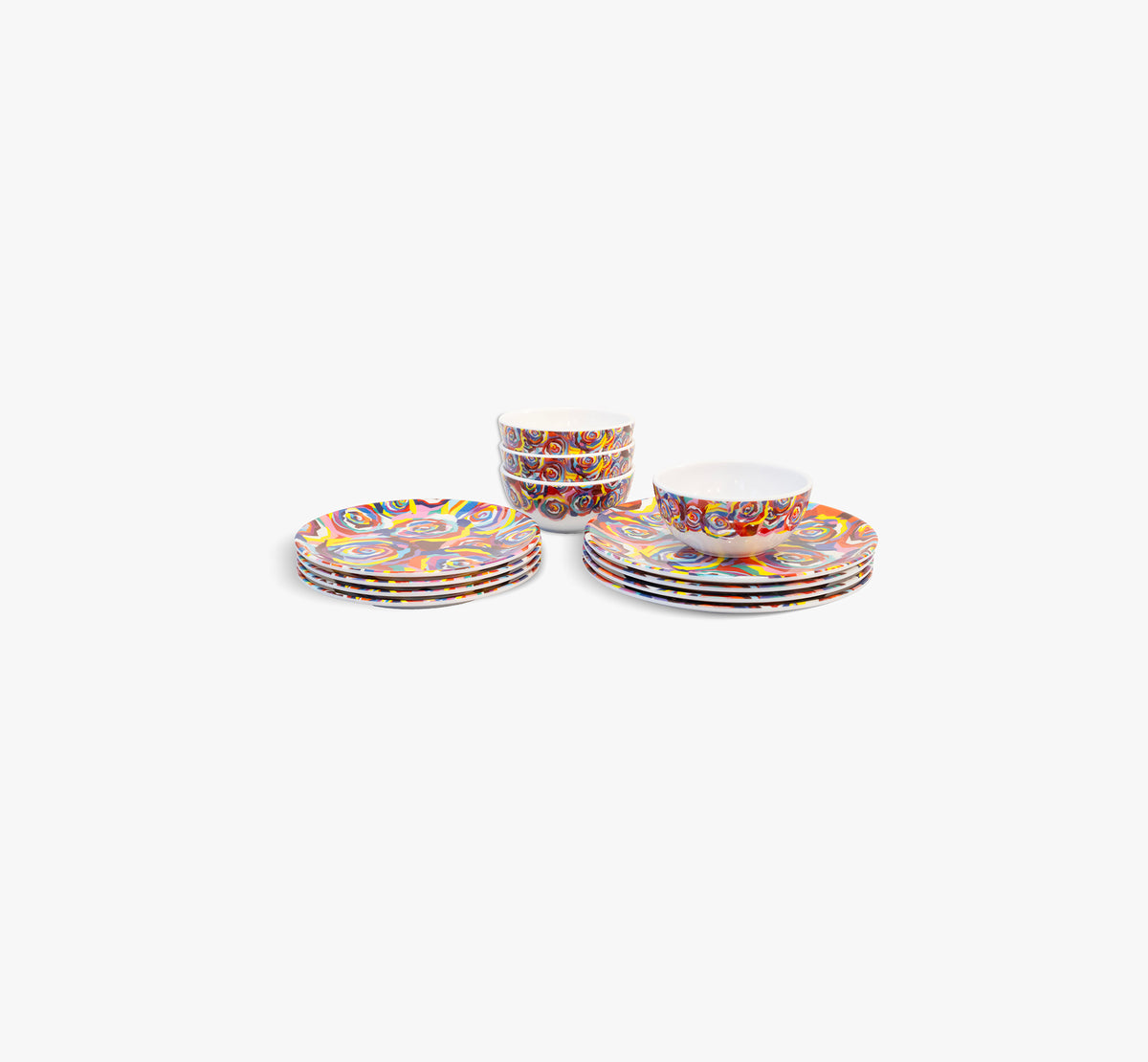 Multicolored Roses Starter Set - 12 Piece Setting