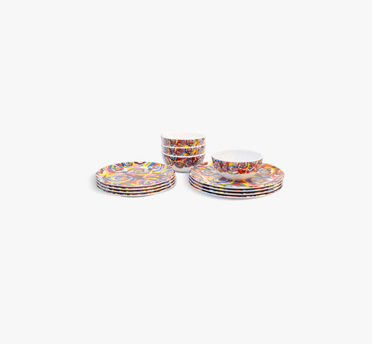 Multicolored Roses Starter Set - 12 Piece Setting