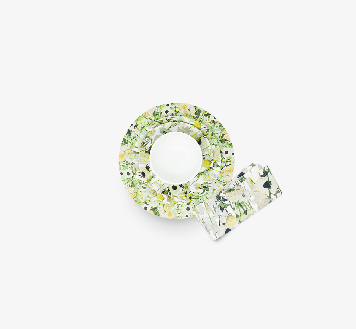 Pura Vida x Cream Floral Garden Hostess Set - 20 Piece Setting