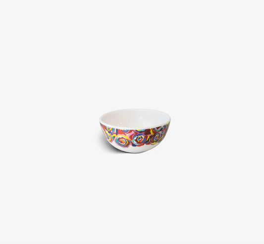 Multicolored Roses Melamine Bowl Set of 4