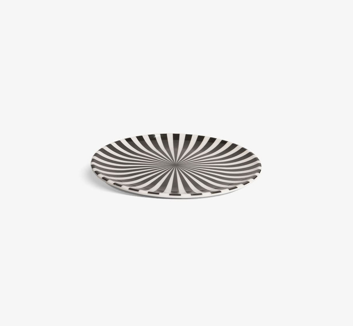 Black & White Starburst Dinner Plate Set of 4