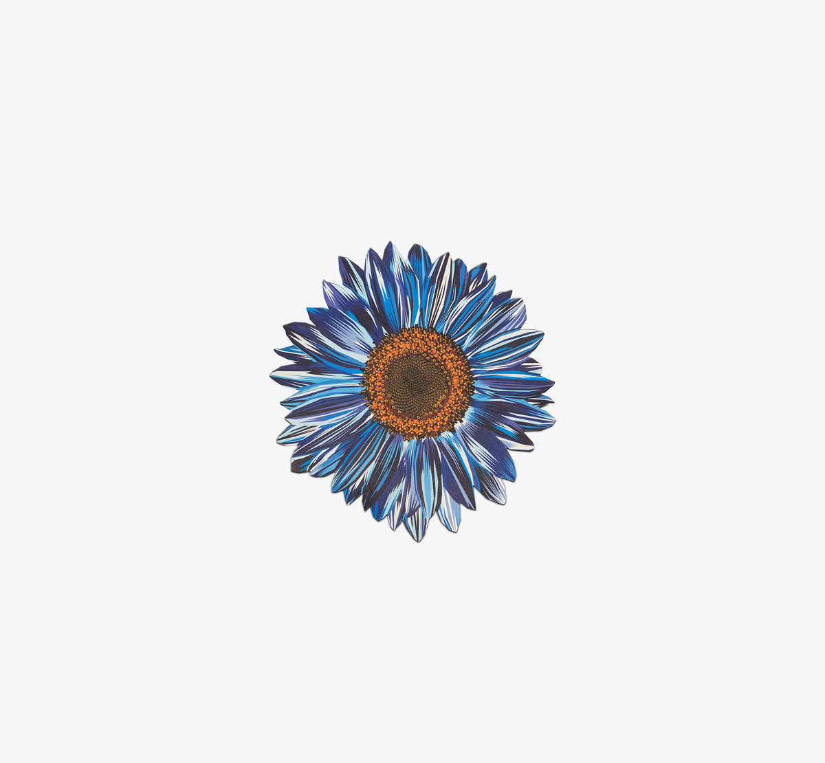 Blue Sunflower Vinyl Placemat Set of 4