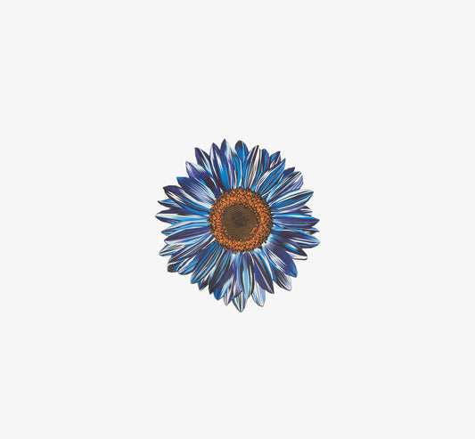 Blue Sunflower Vinyl Placemat Set of 4