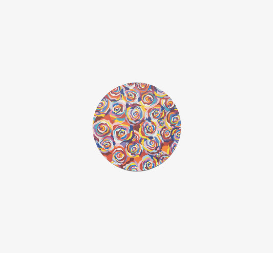 Multicolored Roses Vinyl Placemat Set of 4