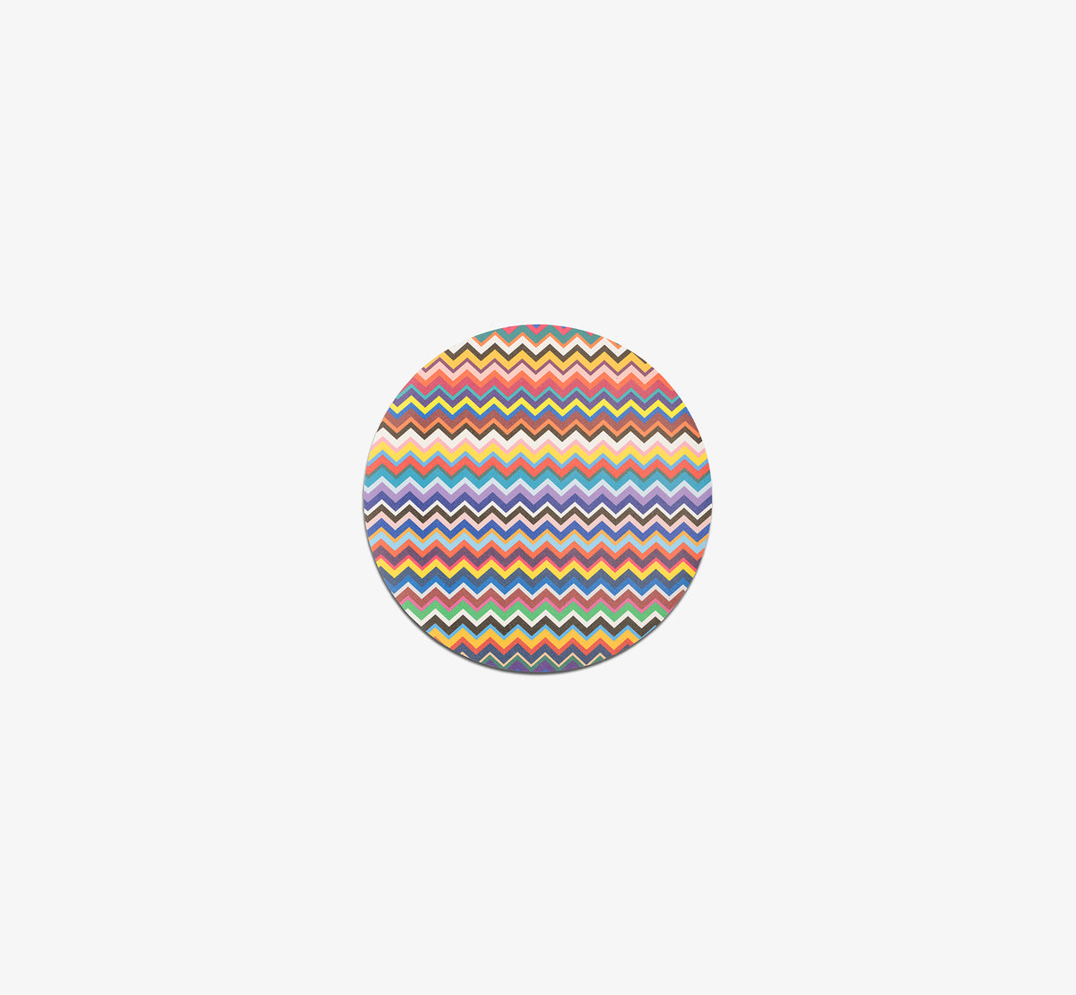 Multicolored Zigzag Vinyl Placemat Set of 4