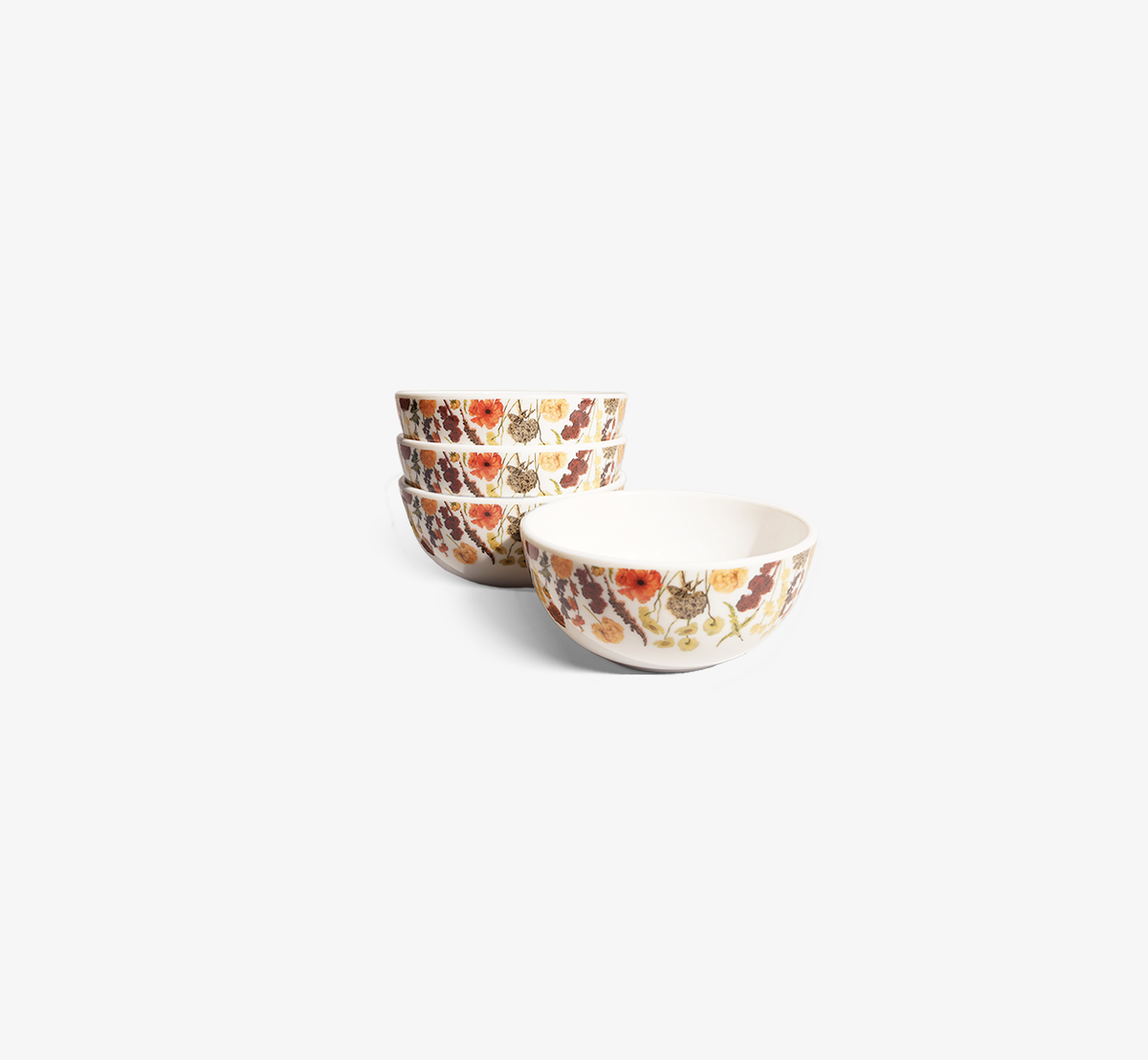 Auburn Bouquet Melamine Bowl Set of 4
