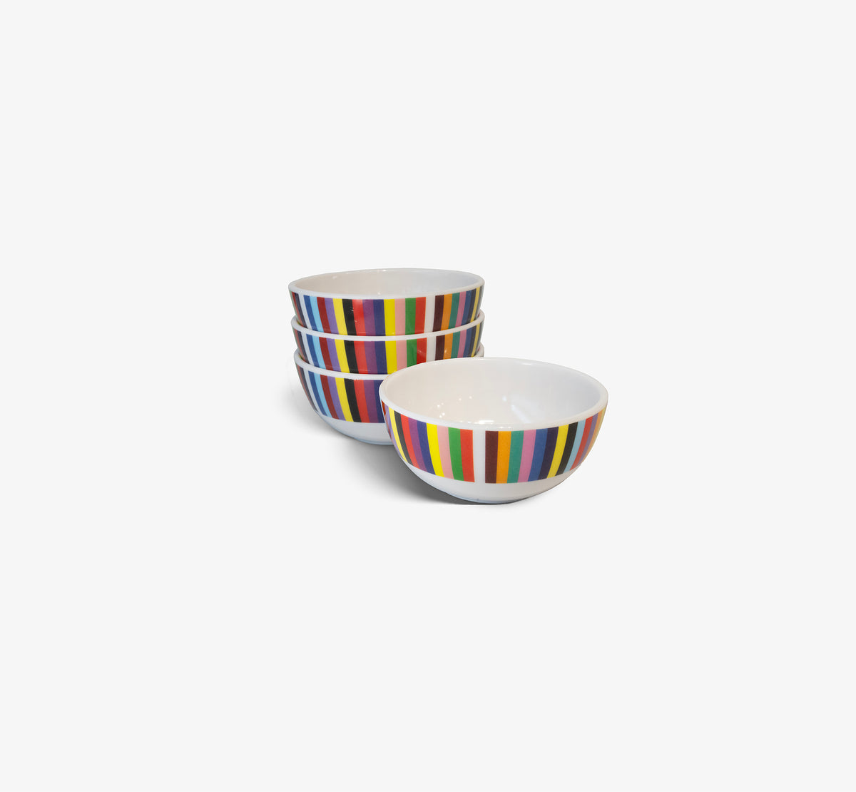 Multi Colored Starburst Melamine Bowl Set of 4