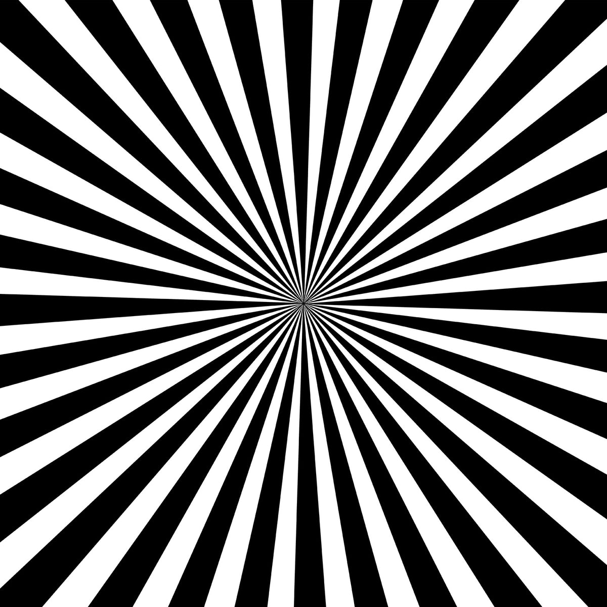 B&W Starburst Art Print