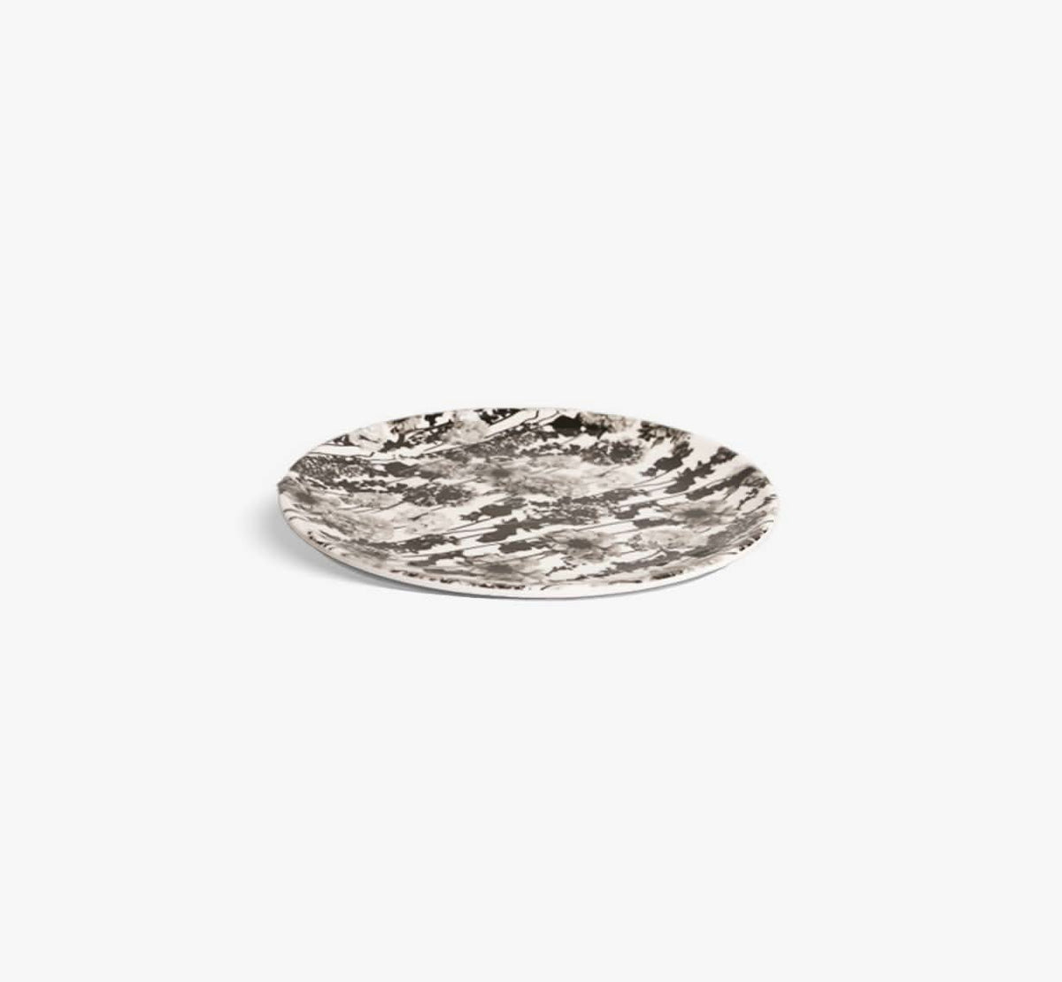 Grayscale Floral Garden Dinner Plate Set of 4