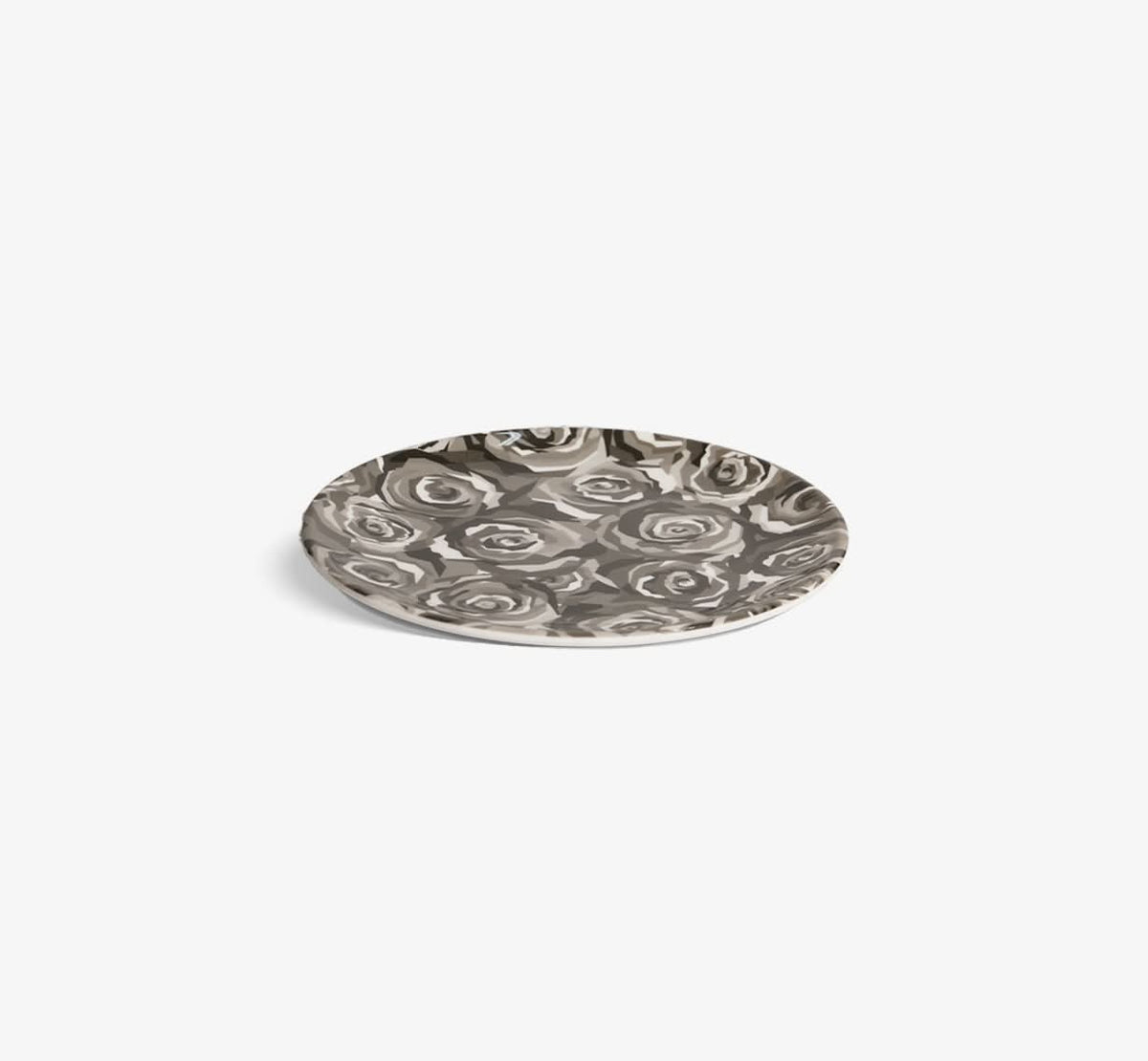 Grayscale Roses Dinner Plate Set of 4
