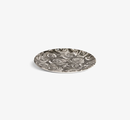 Grayscale Roses Dinner Plate Set of 4