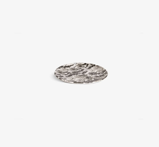 Grayscale Floral Garden Salad Plate Set of 4