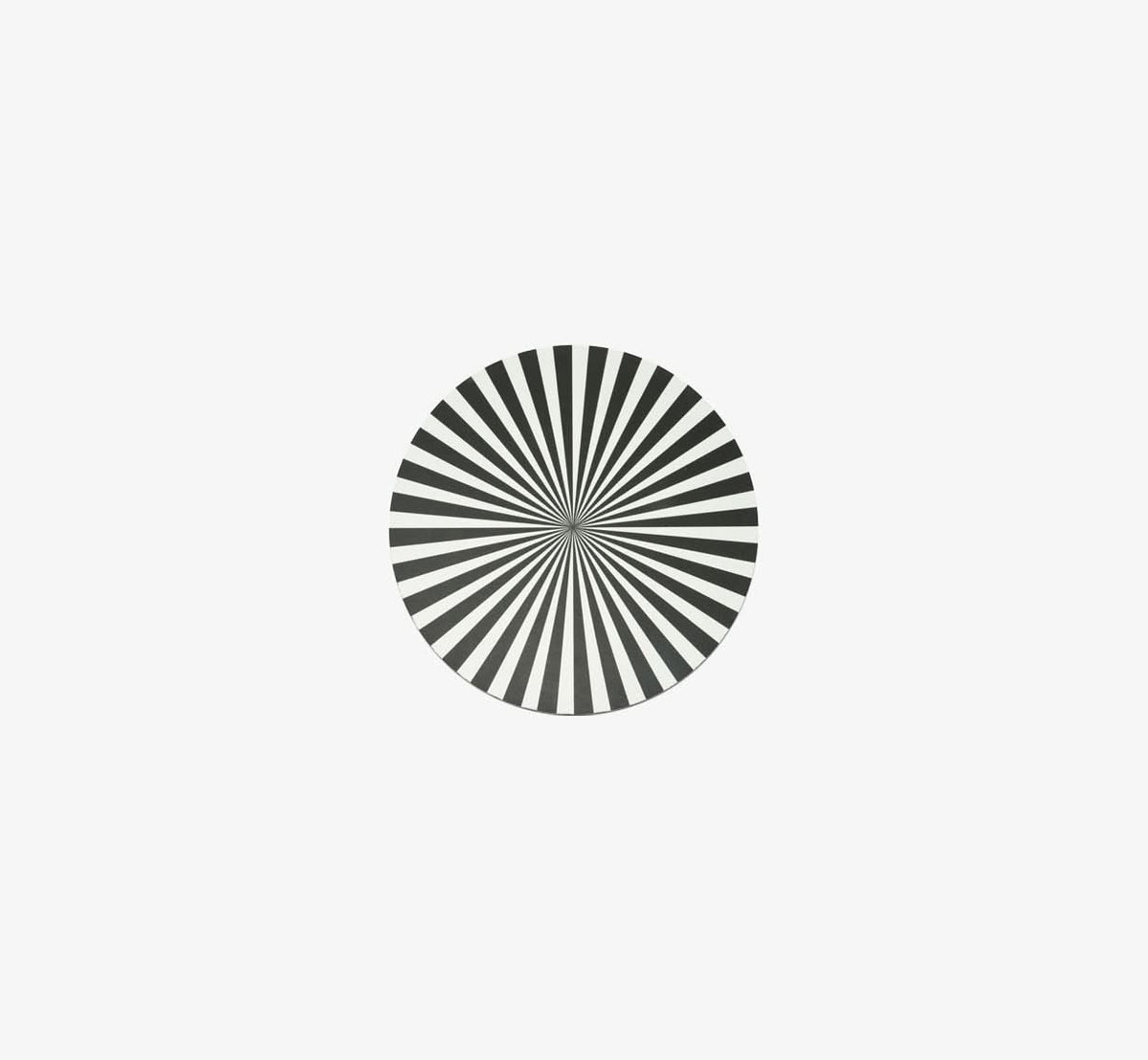 Black & White Starburst Vinyl Placemat Set of 4
