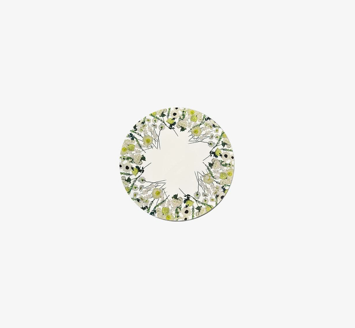 Cream Floral Garden Vinyl Placemat Set of 4