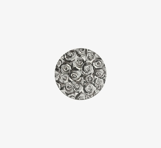 Grayscale Roses Vinyl Placemat Set of 4
