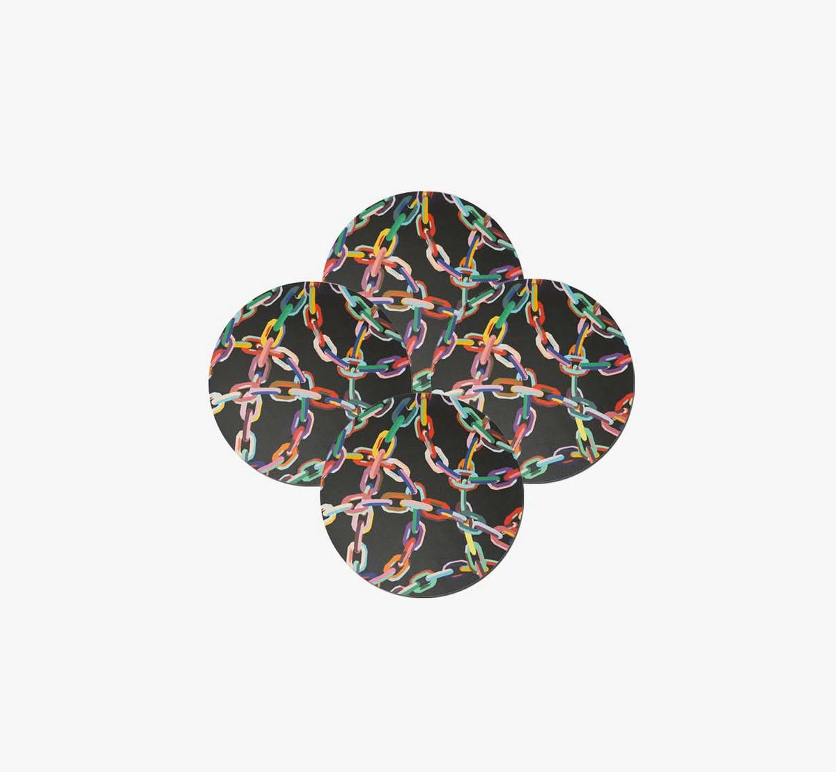 Large Chain Link Vinyl Placemat Set of 4