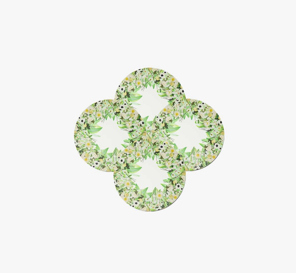 Pura Vida x Cream Floral Garden Vinyl Placemat Set of 4