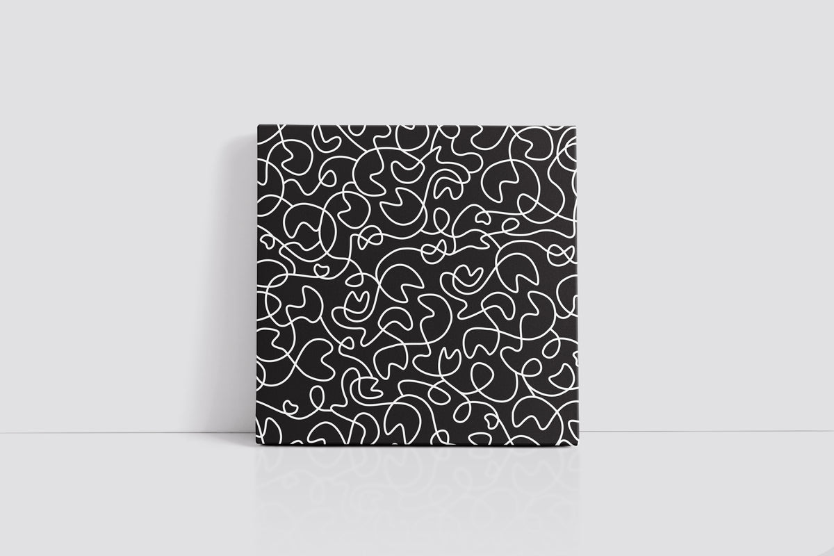 B&W Squiggly Art Print