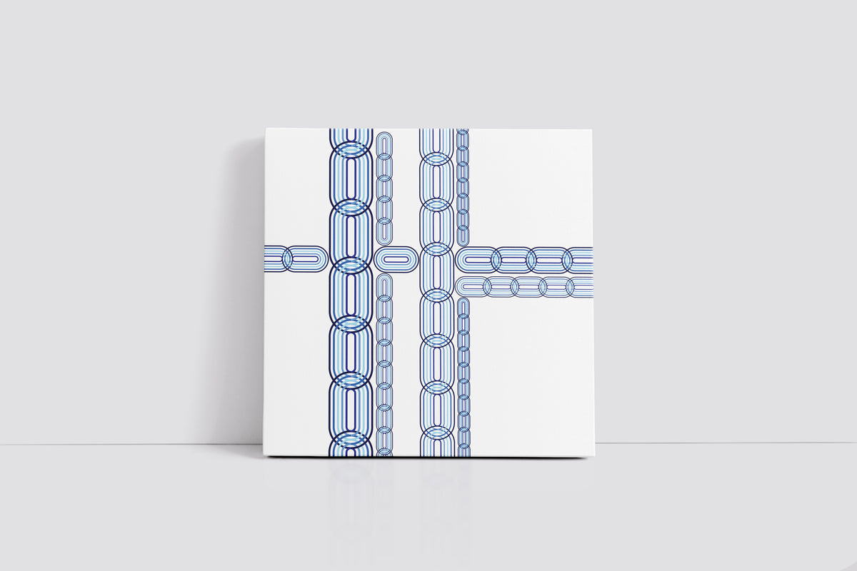 Blue Link Art Print