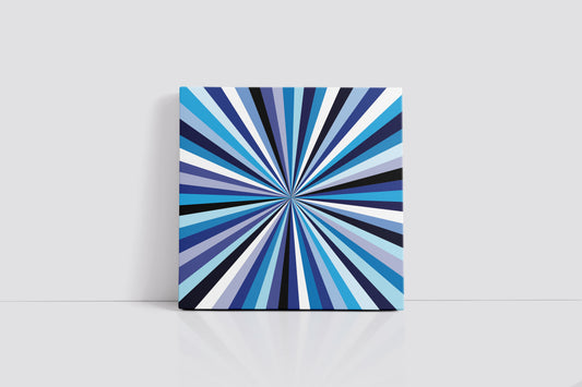 Blue Starburst Art Print