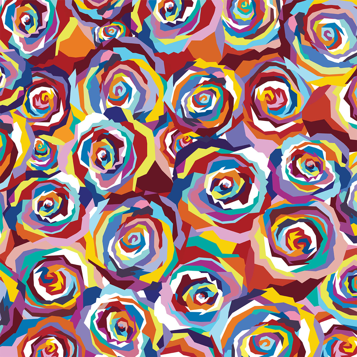 Multicolored Roses Art Print