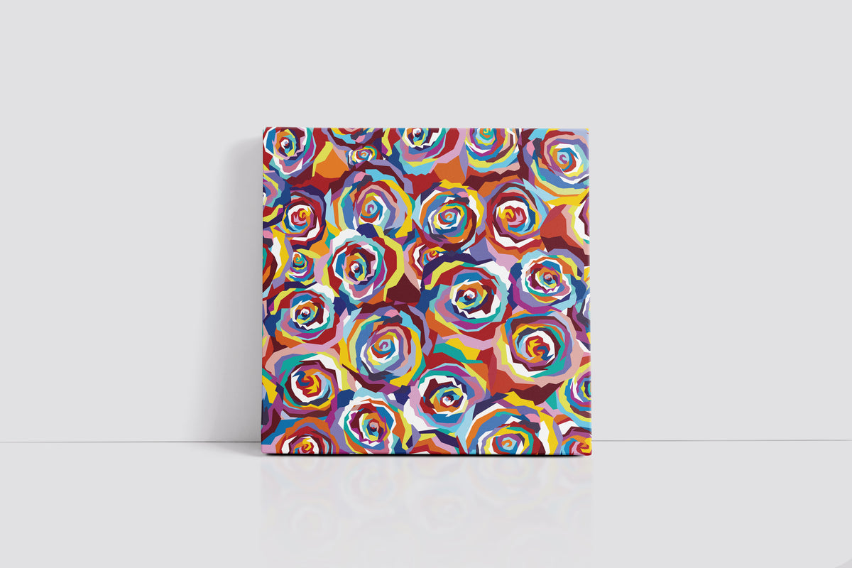 Multicolored Roses Art Print