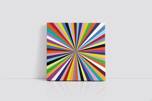 Multicolored Starburst Art Print