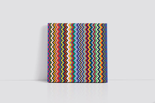 Multicolored Zigzag Art Print